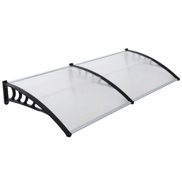 Gr8 Garden Front Door Canopy Awning 90x300cm – Rain & Sun Protection Porch Cover Lean-To Roof Shelter