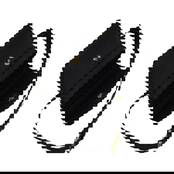 Assots London 'CAMELLA' Black Croc Leather Bum Belt Waist Festival Bag