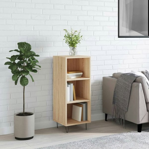 Berkfield Sideboard Sonoma Oak 34.5x32.5x90 cm Engineered Wood