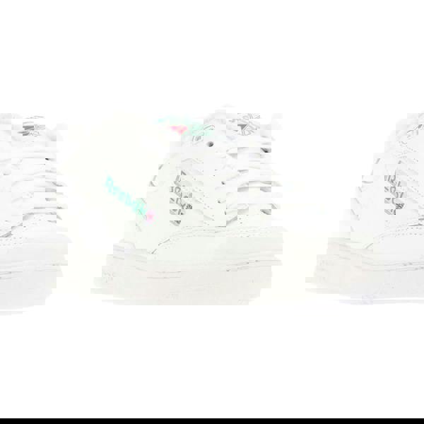 Reebok Unisex Adult Beams X Club C Bulc Leather Trainers - White/Green - 