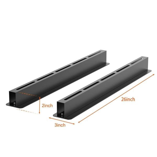 Gr8 Home Overhead 6 Pcs Storage Utility Bin Rack Brackets Garage Ceiling Rail Organiser