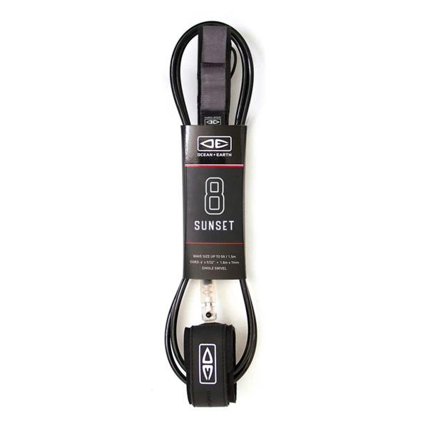Ocean & Earth 8’0 Sunset Surfboard Leash Black