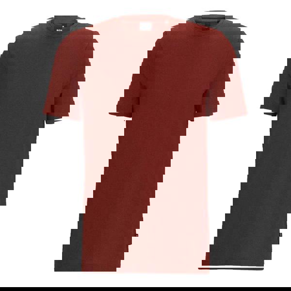 Boss Mens Tiburt Bubble Structure Jacquard T-Shirt - Brown