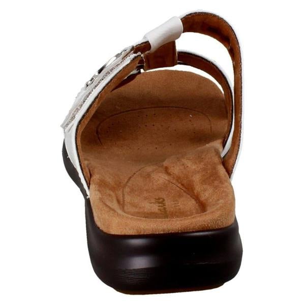 Clarks Ladies Clarks Triple Strap Summer Sandals Kitly Pearl
