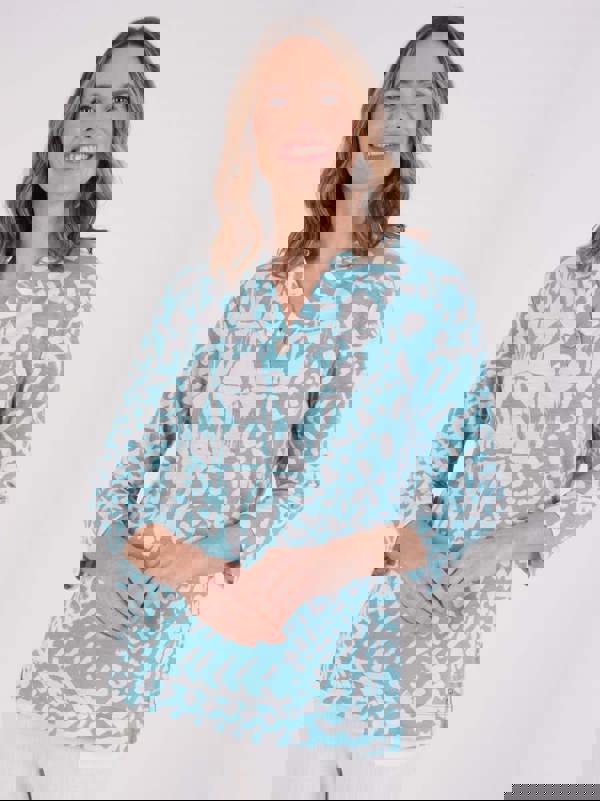 TIGI Mono Aztec Print Top