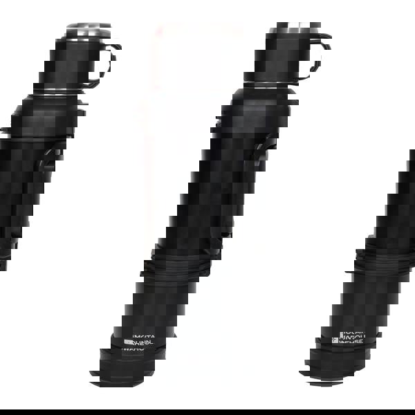 Mountain Warehouse Camping Flask & Cup Set - Black