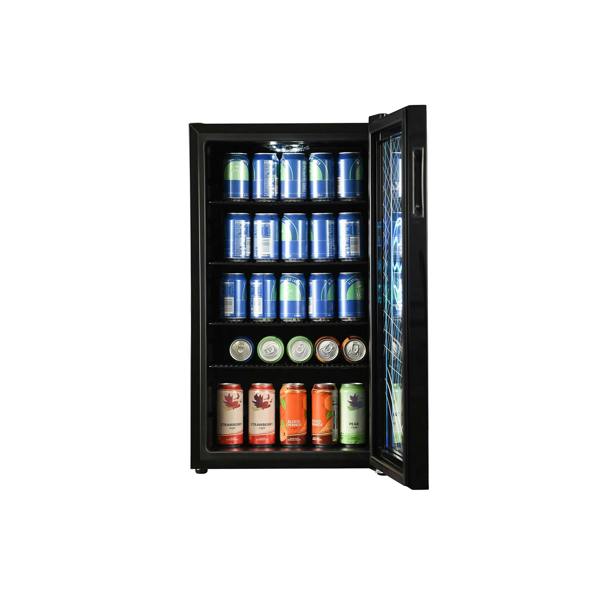 Willow WFBC98B 98L Under Counter Football Edition Beverage Cooler – Black
