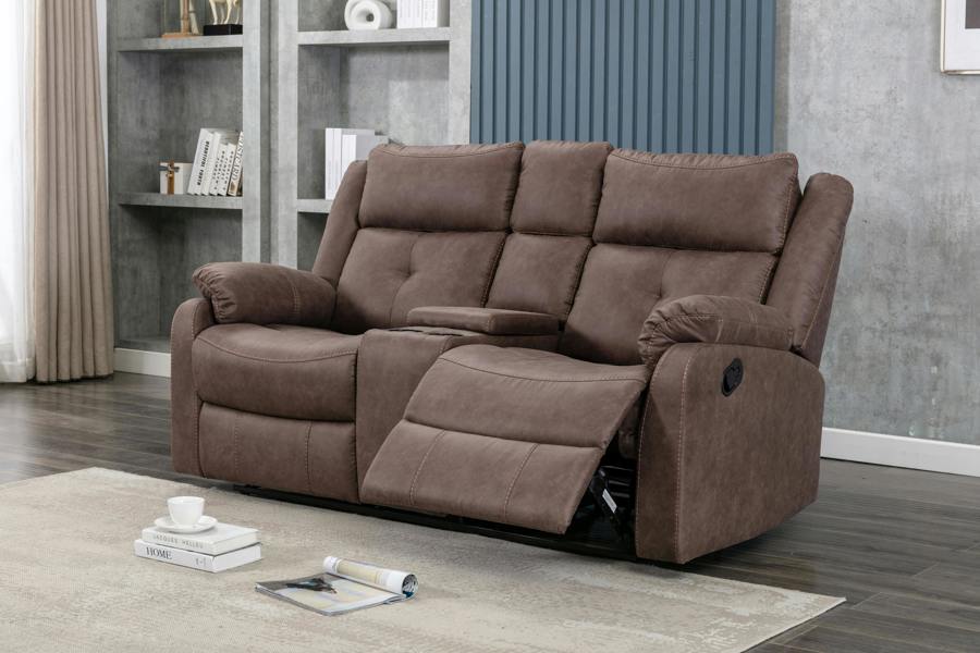 Bentley Manual Recliner 2 Seater Sofa with Console