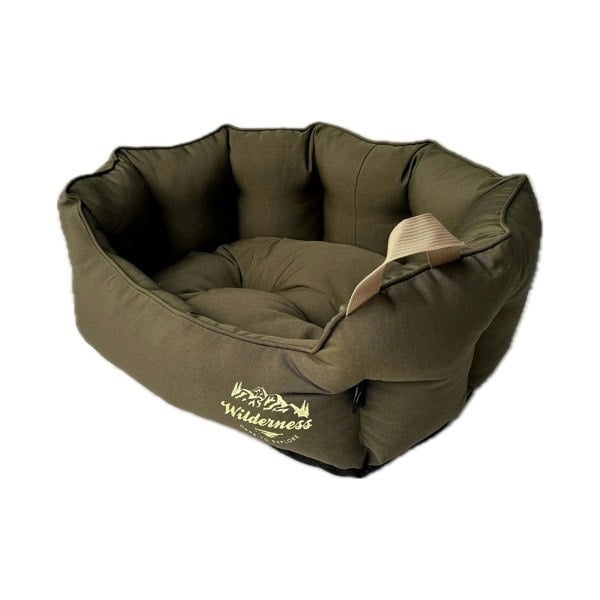 Snug and Cosy Pets Wilderness Snuggle Bed Olive