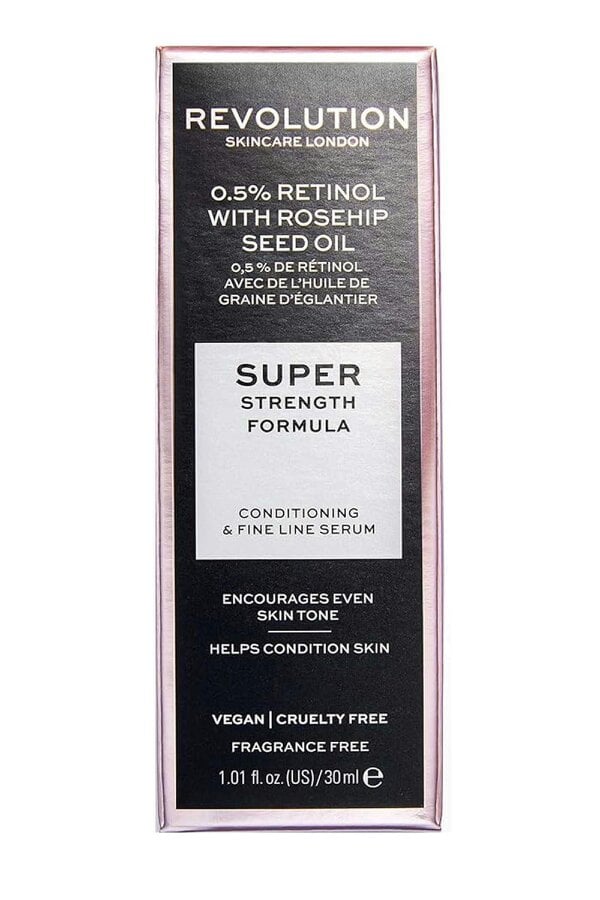 Revolution Beauty Revolution Skin Fine Line Serum Super Strength Condition 30ml for Even Skin Tone Retinol Rosehip