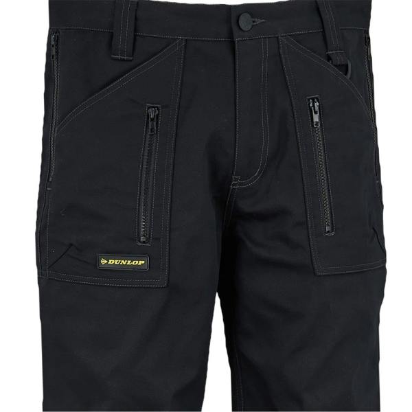 Dunlop Mens Work Trousers - Black - 