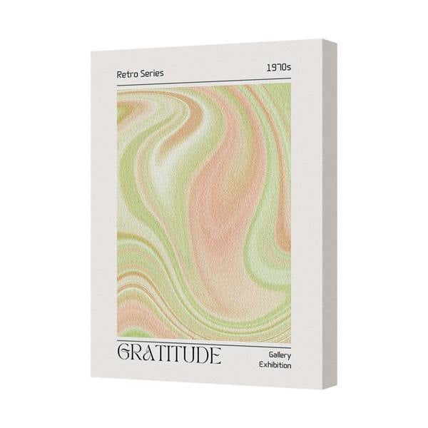 Benjamin Tate Design Gratitude Retro Series Canvas Print 1970s Inspired Wall Art