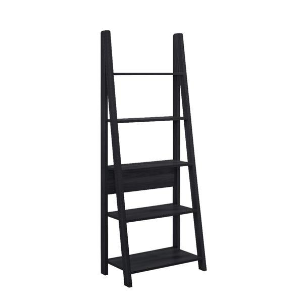 Timber Art Design Riva Retro 5 Tier Ladder Bookcase Display Shelf Unit