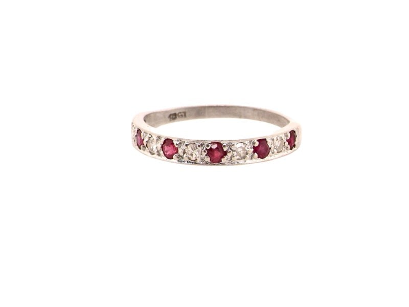 A Ruby and Diamond Eternity Ring