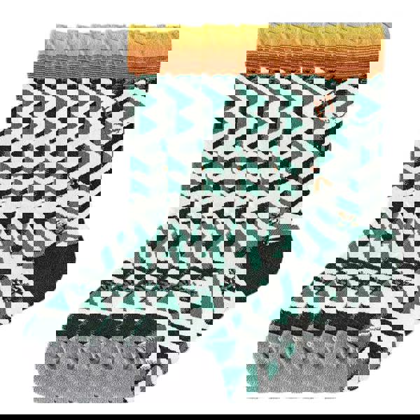 Anyfootwear 5 Pairs Size 5-9 Fashion Long Sock Cartoon Personalized Creative Nature Blue Human Abstract Art For Men Woman Foot Cold Winter Warm