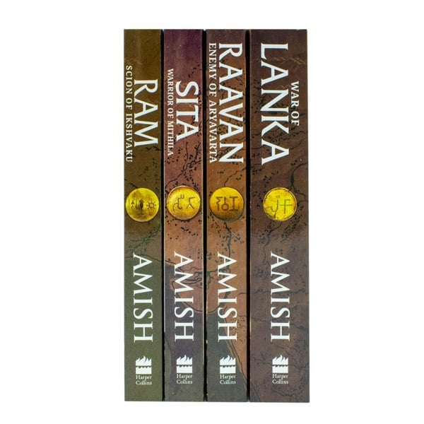 The Ram Chandra Series 4 Book Set by Amish Tripathi (Ram, Sita, Raavan, Warrior of Mithila)