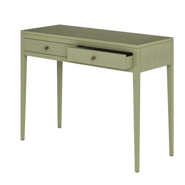 Wyld Haus Maragogi Sage Green Wood Grain Two Drawer Desk