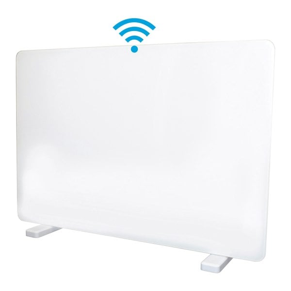igenix Smart Glass Panel Heater, 2000W, White