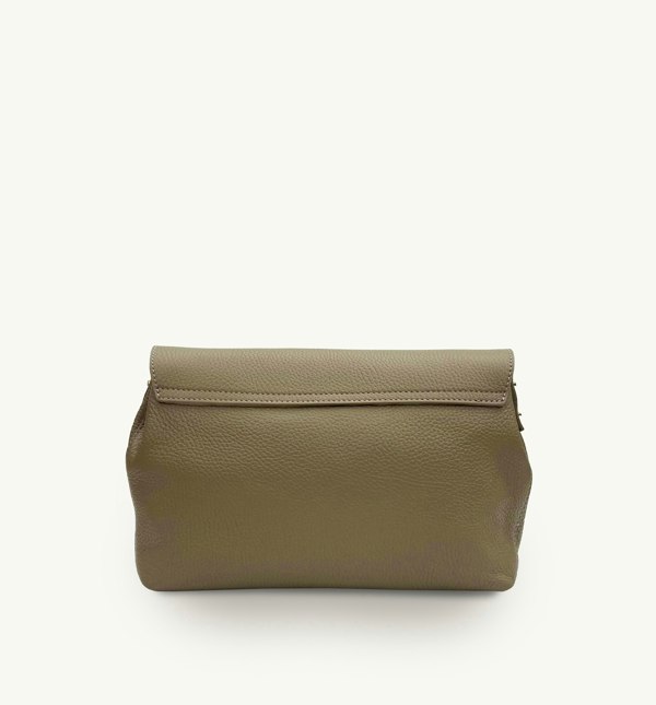 Apatchy London The Maddie Maxi Leather Bag - Mushroom