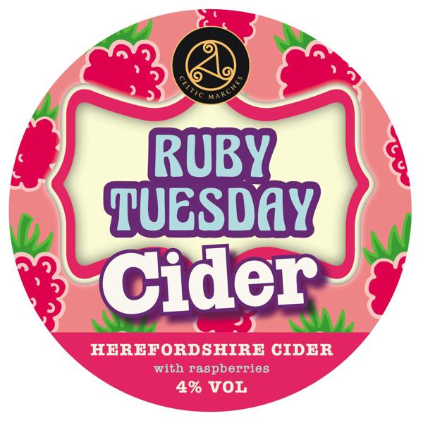 Celtic Marches Ruby Tuesday Raspberry 4% 20L BIB (35 Pints)
