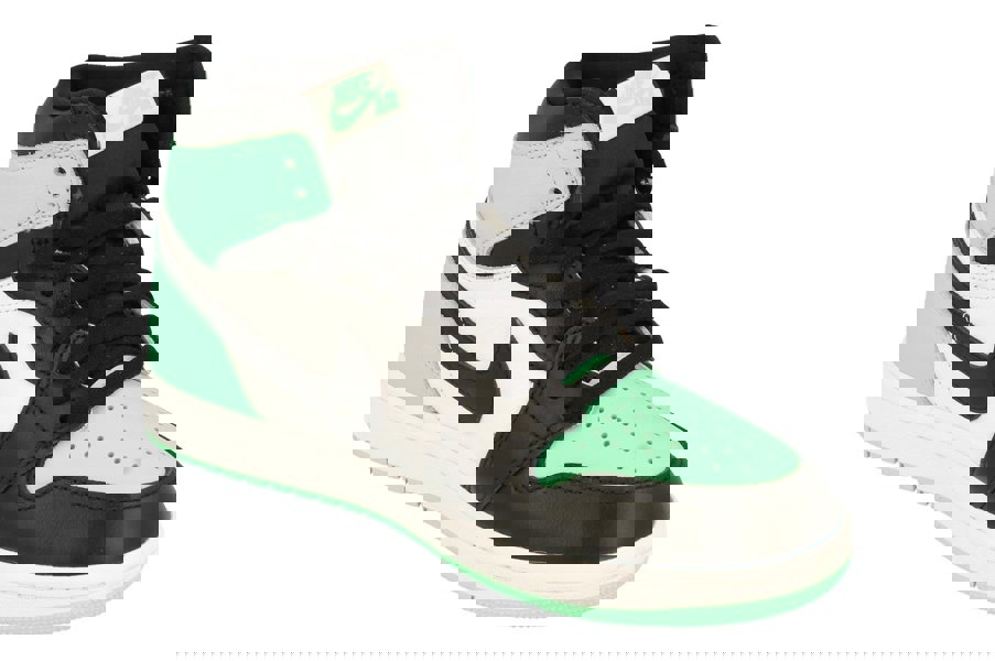 Nike Air Jordan 1 Retro High Og Mens Basketball Trainers Dz5485  130 - White Black Green Glow 130 - Photo 3
