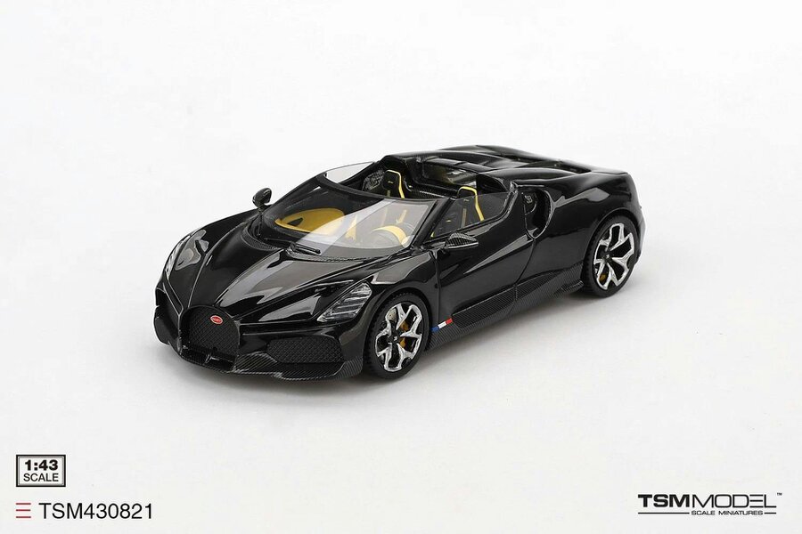 MCSlots Bugatti W16 Mistral Black 1:43 Scale TSM430821