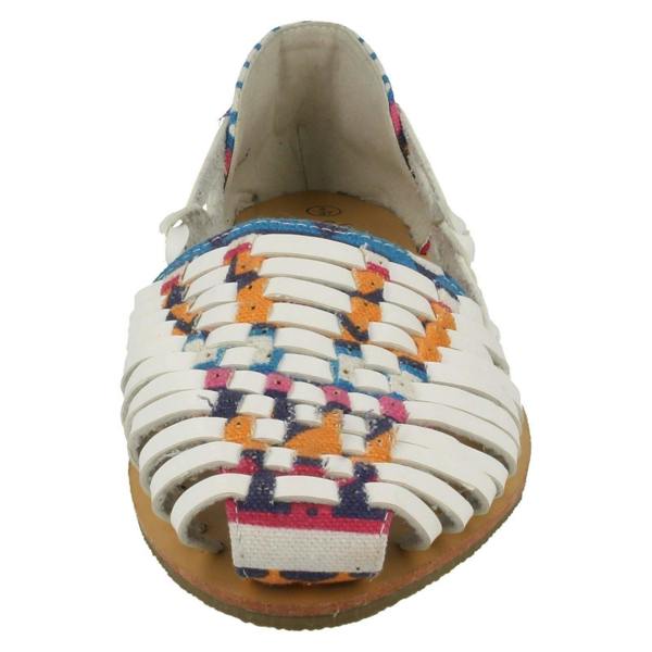 Savannah Ladies Savannah Flat Weave Ballerinas