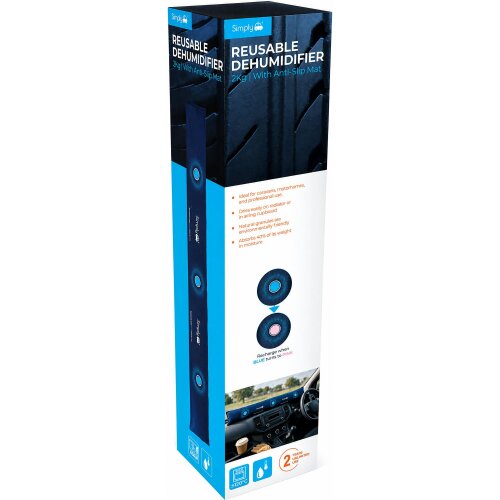 Simply 2kg Dehumidifier Reusable Moisture Absorber for Caravan Motorhome Campervan