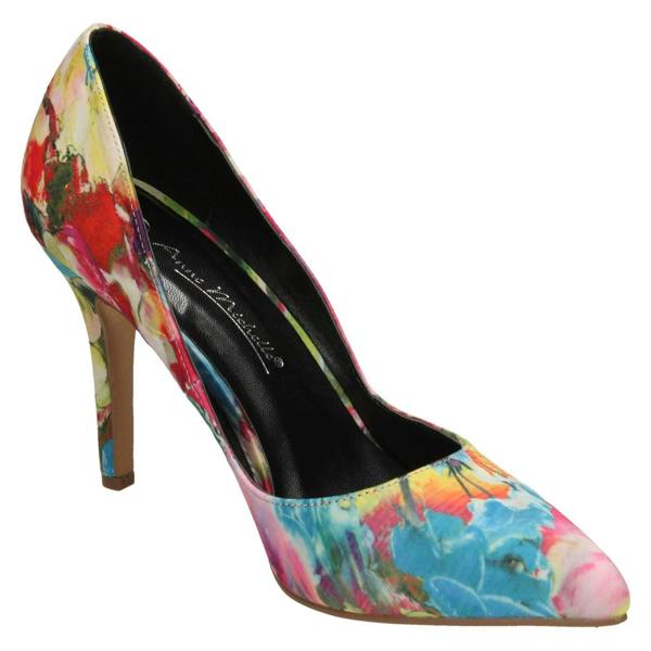Anne Michelle Ladies Anne Michelle Pointed Toe Court Shoes