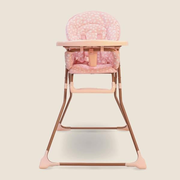 MBHC1 Compact Highchair - Pink Dalmatian