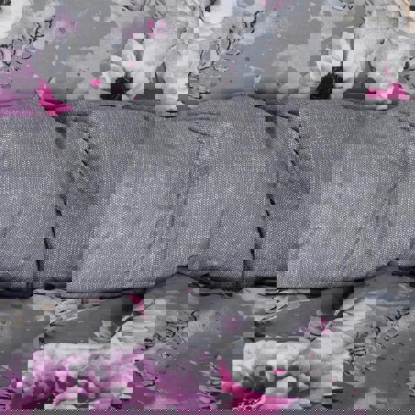 Smart Living Reversible Polycotton Inky Floral Duvet Cover and Pillowcase Set - Grey