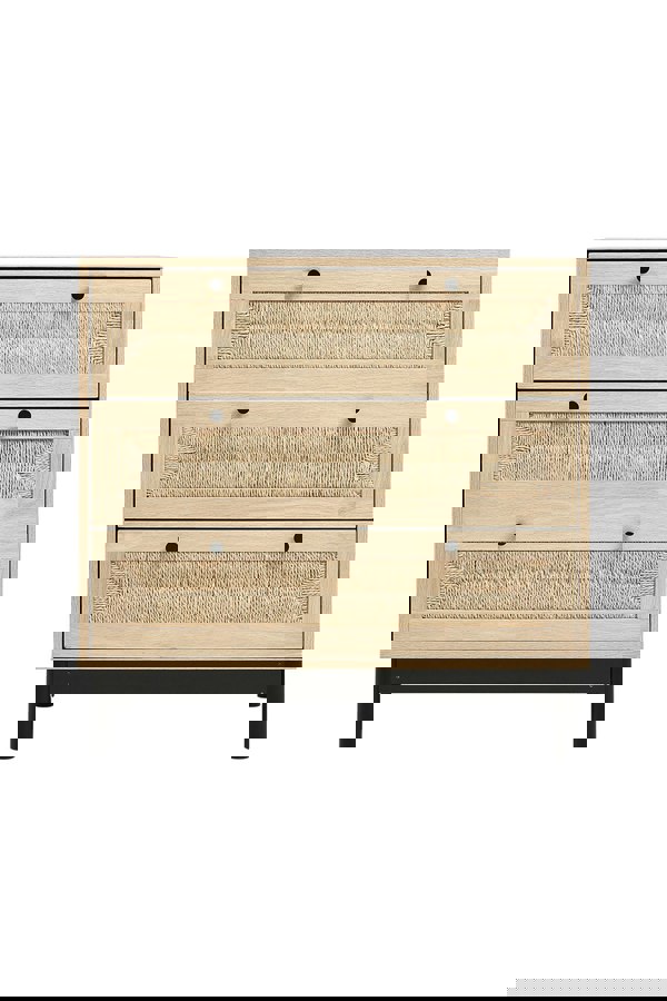 Living and Home 3-Drawer Woven Accent Cabinet