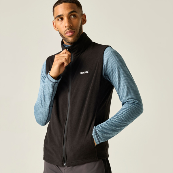 Regatta Great Outdoors Mens Outdoor Classics Tobias II Bodywarmer / Gilet - Black/Black
