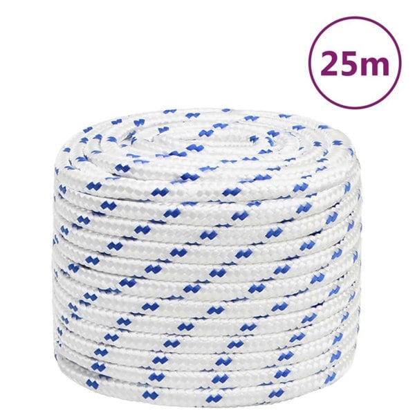 Berkfield Boat Rope White 18 mm 25 m Polypropylene