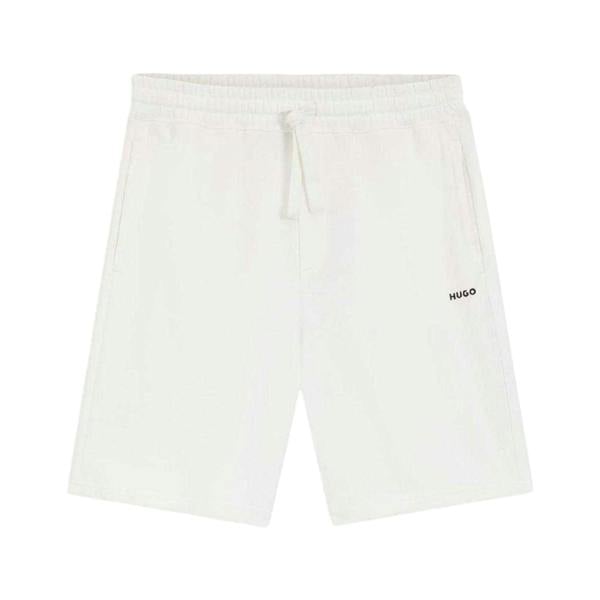 Hugo Mens Dayono Cotton Relaxed Fit Shorts - White - 