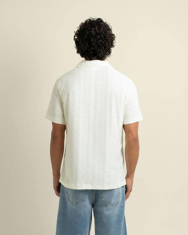Larsson & Co Kai - Crochet Jacquard Short Sleeve Shirt