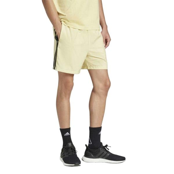 Adidas Mens 3 Stripes Shorts - Powdery Yellow - 