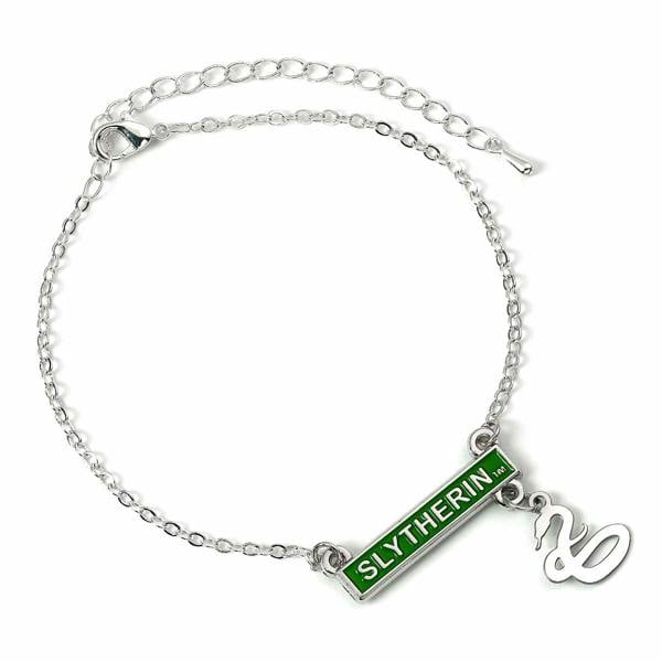 Harry Potter Slytherin Bar Bracelet  Silver