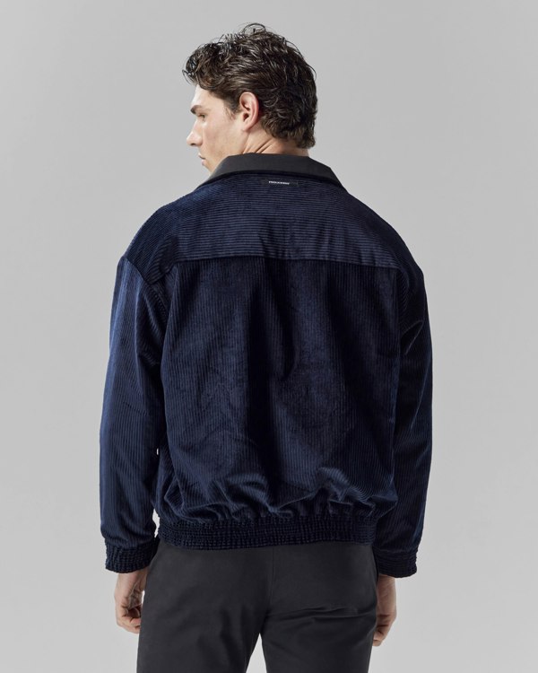 Frolickers Reversible Corduroy Bomber Jacket - Black / Navy