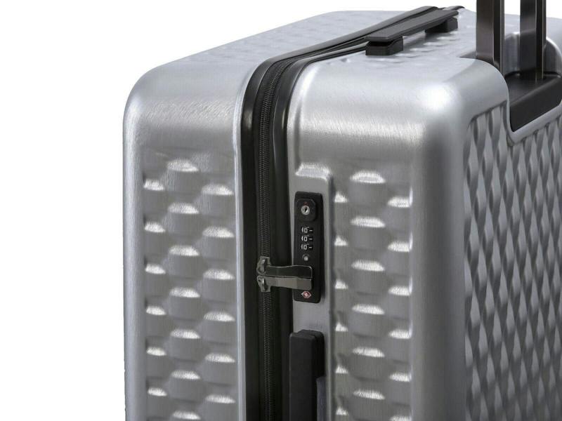 Rock Luggage Hard Shell Suitcase 8 Wheel Luggage Trolley Case Holiday Travel Bag