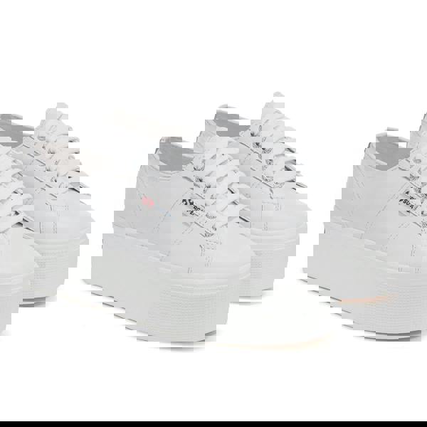 Superga Womens/Ladies 2790 Nappa Leather Trainers - Optic White - 