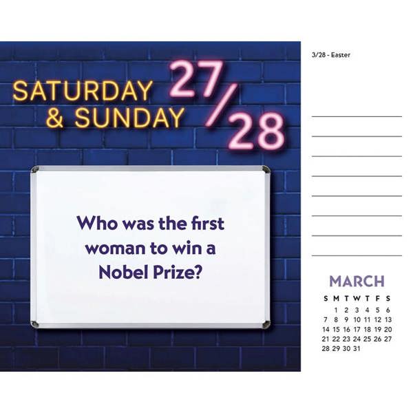 Know it All Trivia Desk Calendar 2027, Desk Calendars, Day To View, Entertainment, Gift