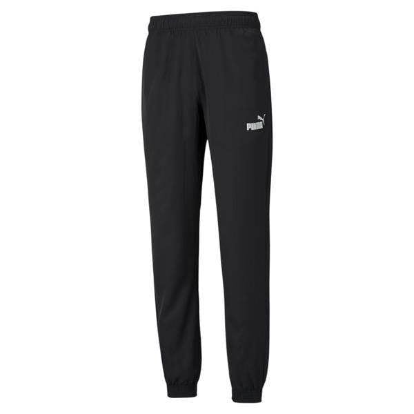 Puma Mens Woven Jogging Bottoms - Black - 