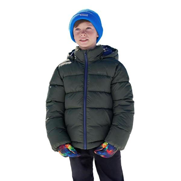 Mountain Warehouse Childrens/Kids Hawthorne Water Resistant Padded Jacket - Khaki Green - 