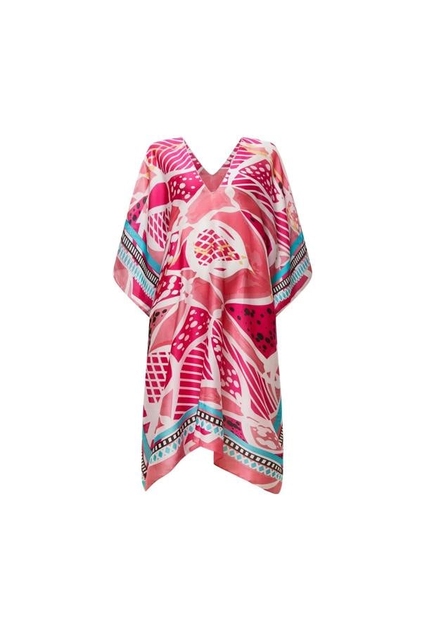 James Lakeland Pink Petal Mosaic Kaftan