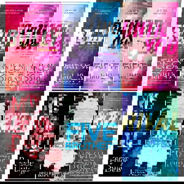 Fall Away Series 6 Books Collection Set by Penelope Douglas (Bully, Until You, Rival, Falling Away, Five Brothers, Misconduct)