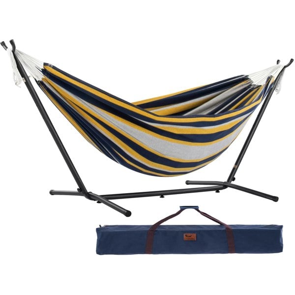 Vivere Double Cotton Hammock with Stand (280cm) - Serenity