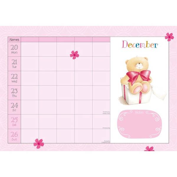 Forever Friends A4 Family Planner 2027, Family Planners, Month To View, Family, Gift