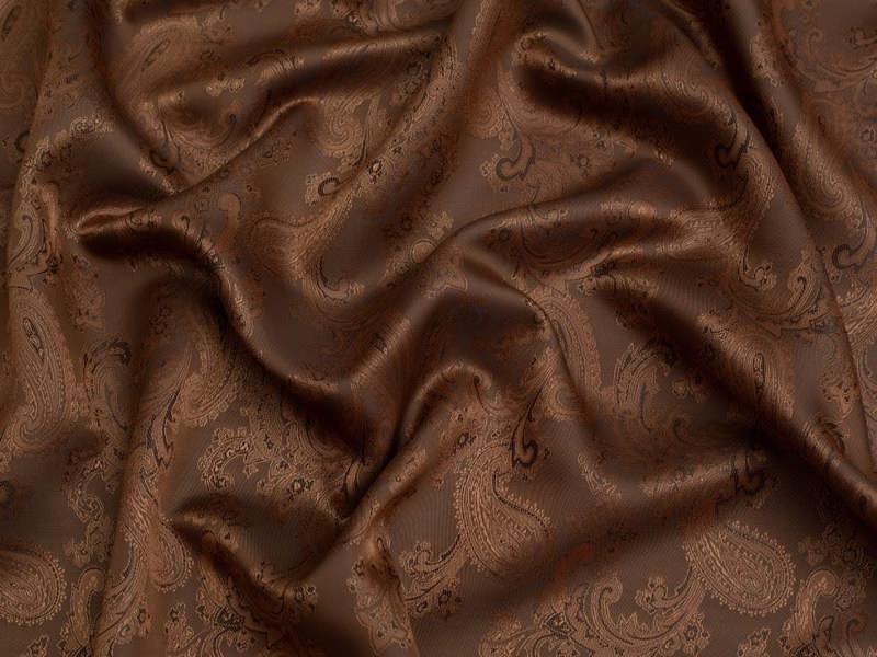 Minerva Core Range Woven Jacquard Lining Fabric, Paisley Print Dressmaking Fabric, 143cm Wide - per metre