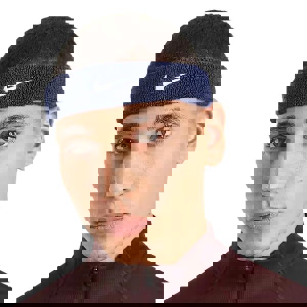 Nike Classic Swoosh Headband - Navy/White - 